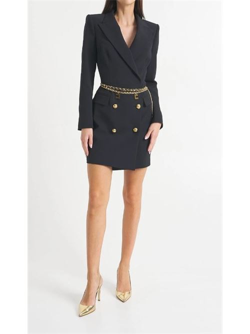 Robe manteau in stretch crêpe with belt ELISABETTA FRANCHI | AB65746E2.110